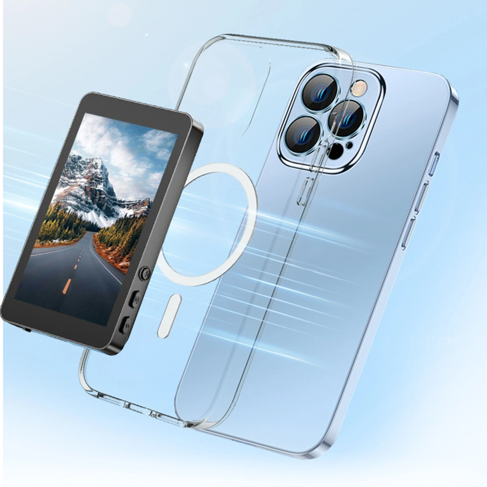 

Магнитный экран монитора для видеоблогов телефона, монитора для селфи, задней камеры, монитора телефона, экрана для видеоблога, селфи для селфи, прямая трансляция видеоблога