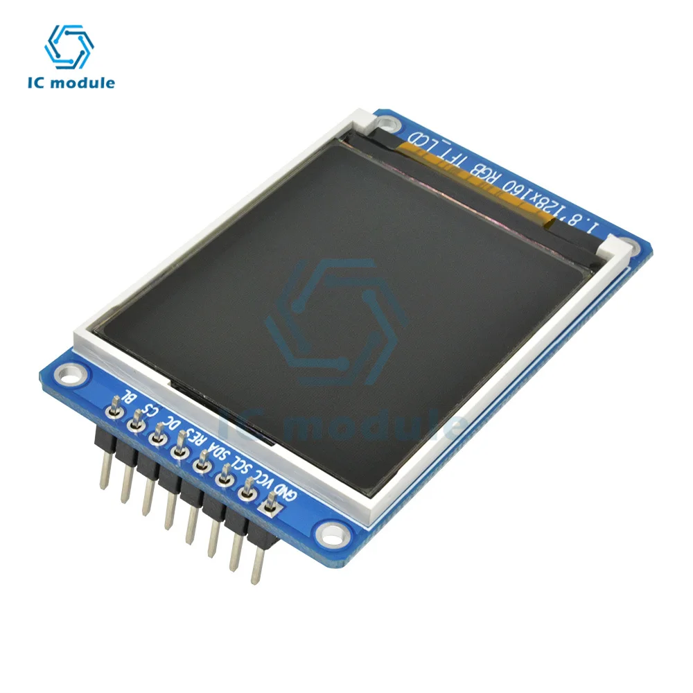 1.8 polegadas 128X160 Full Color Módulo de Display LCD ST7735S 3.3V Substituir Fonte de Alimentação OLED para Arduino