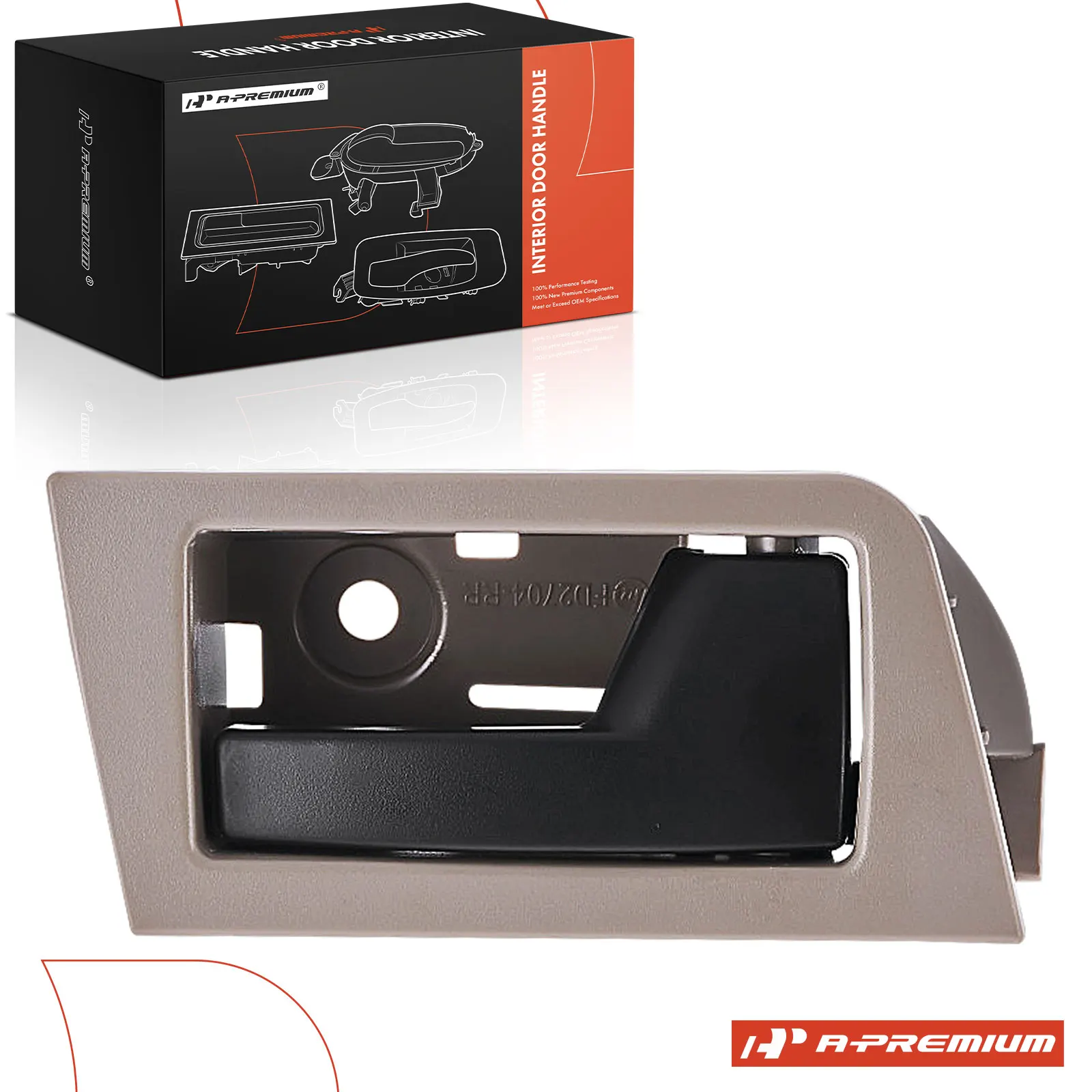 A-Premium Rear Passenger Side Gray & Black Interior Door Handle for Ford Escape 2008-2012 Focus 2008-2011 Mazda Tribute