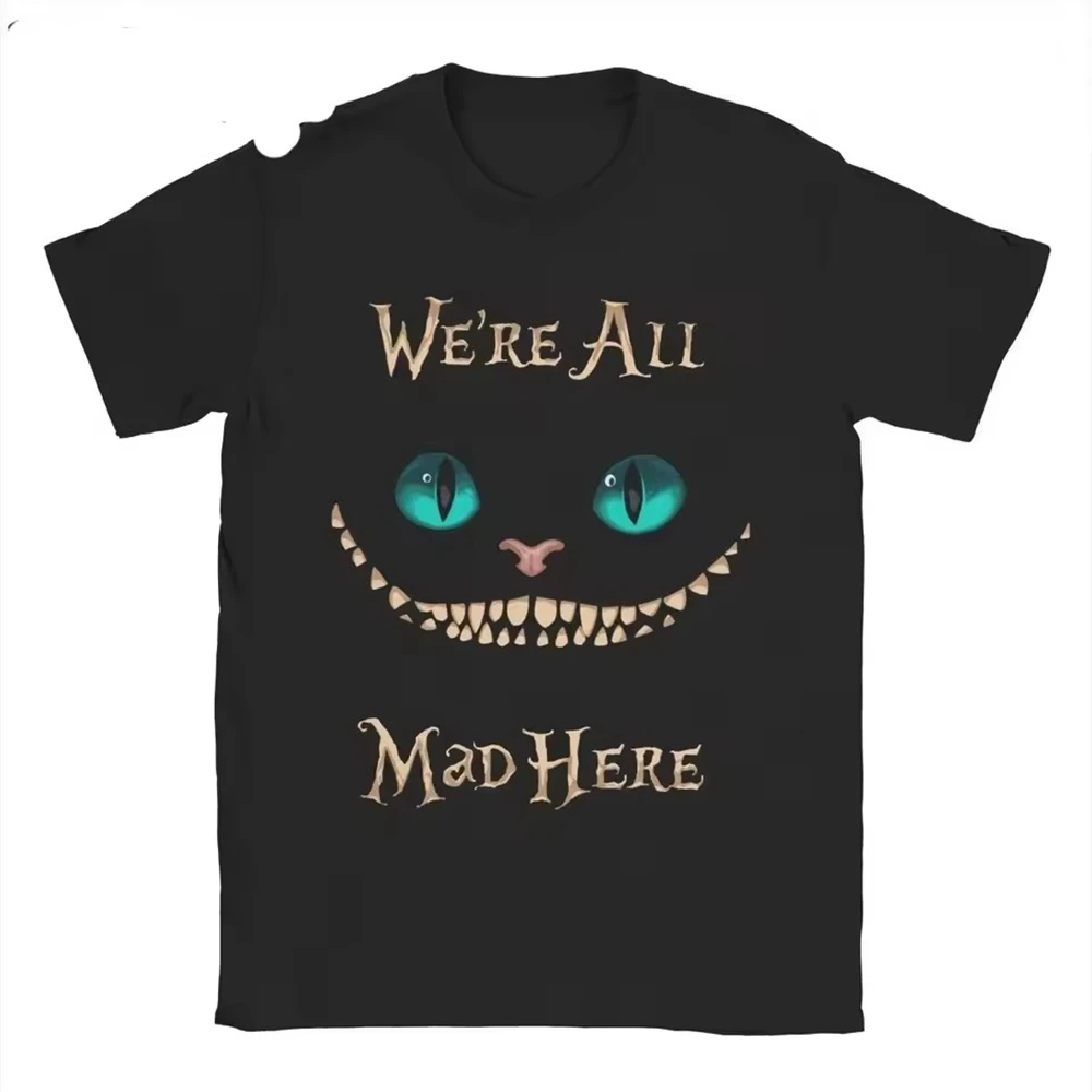 

T Shirt Men Mens Clothing T Shirt Homme Mens T Shirt New in Top & Tees Tee Shirt Homme Alice In Wonderland Cheshire Cat T Shirt