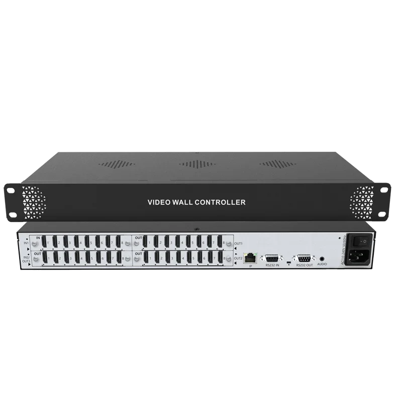 

Профессиональный аудио-видео процессор для видеостен 8x24 каналов, 4K, с функцией аудиомикшера и контроллера видеостены