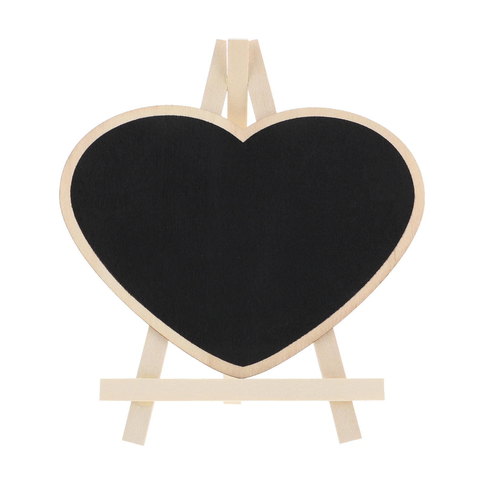 Heart Shaped Chalk Board Vertical Blackboard Wood Chalkboard Mini Sign Child Signs for Tables
