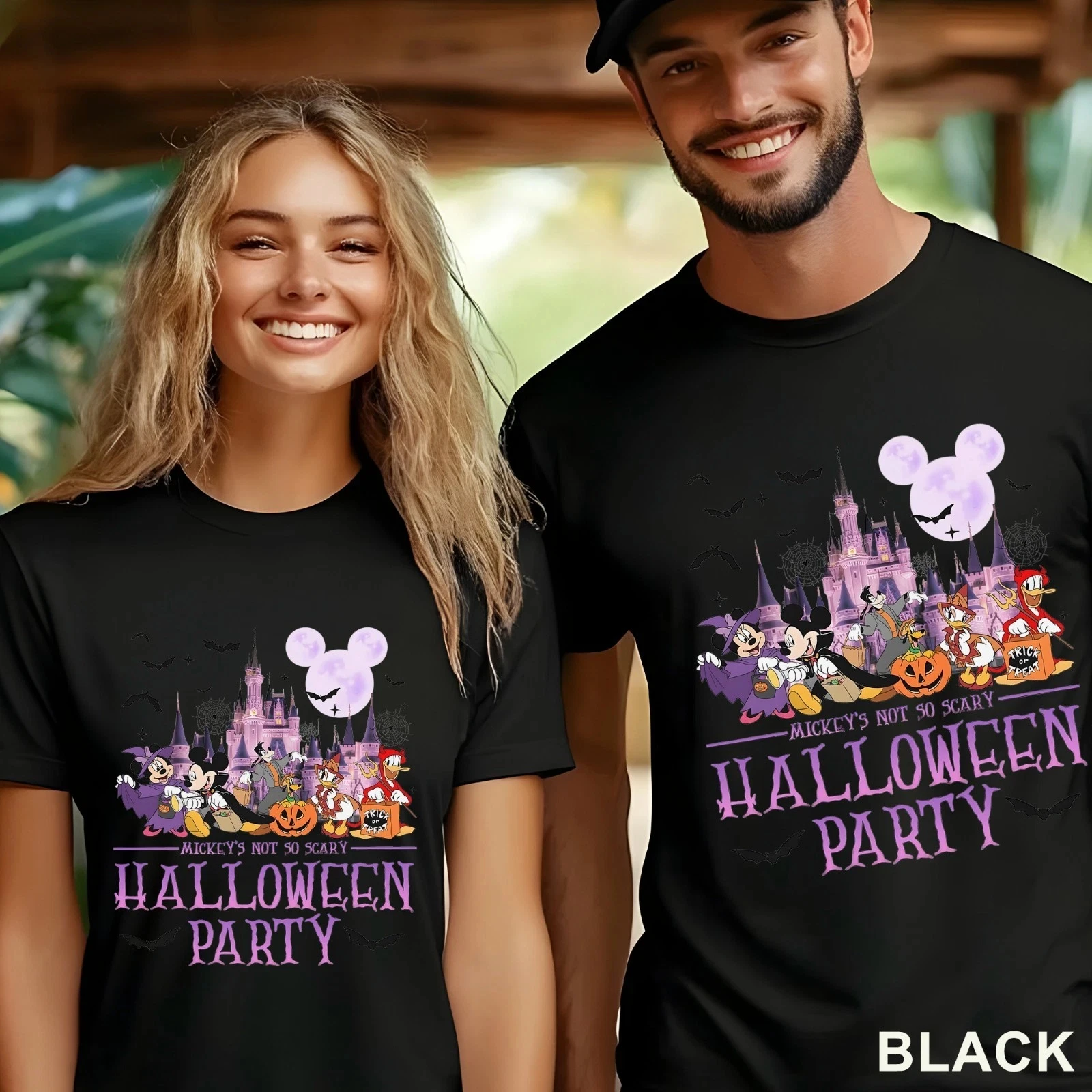 Mickey Not So Scary Shirt, Mickey Halloween Party Shirt, Disney Ghost, Male and Female Adult Children Pure Cotton T-shirt