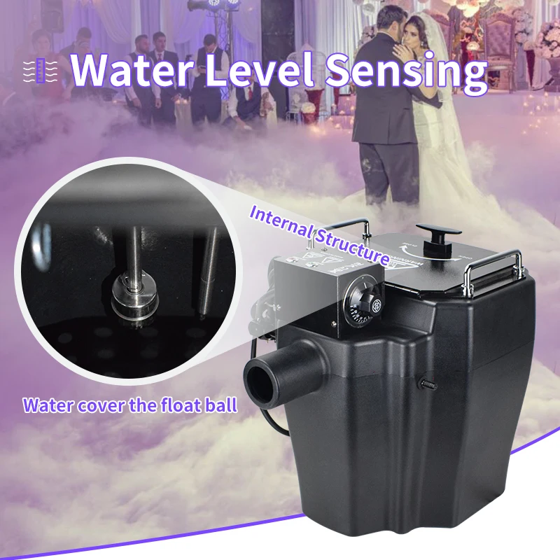 Dry Ice Low Fog Machine Decoration Stage Equipment 3500W for Wedding Party Stage Events