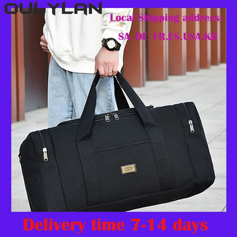 Fashion Canvas Travel Luggage Bag Man Women Multifunctional Outdoor Hiking Handbag Unisex Thick Multifunctional Bag Two Size