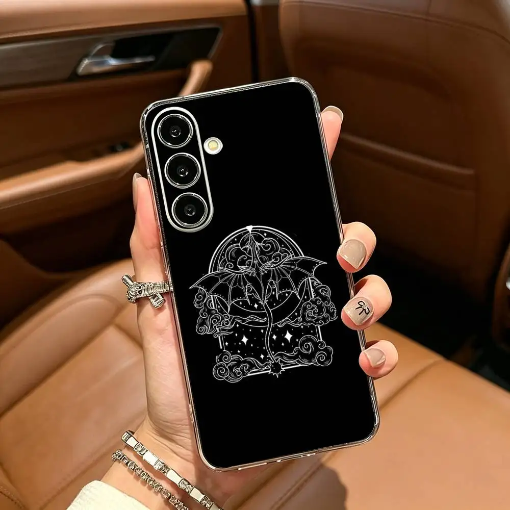 Novel Fourth Wing  Clear Soft Silicone Phone Case for Samsung Galaxy A71, A70, A52, A51, A40, A30
