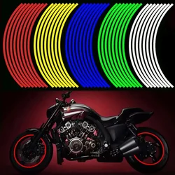 Car Styling Strips Reflective Motocross Bike Motorcycle Wheel Stickers and Decals 17/18 Inch Reflective Rim Tape