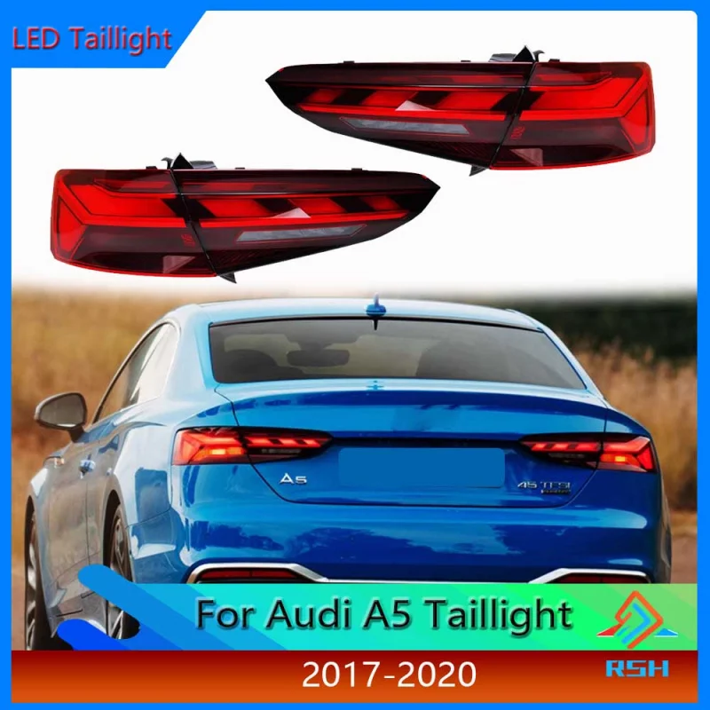 

Car Taillight For Audi A5 2017-2020 Tail Light Assembly Upgrade LED Sequential Turn Signal Brake Reverse Lights Plug And Play