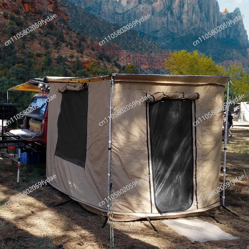 The Car Side Tent House, Outdoor Camping, Self-driving Tour, Car Side Shelter with Car Canopy Sunshade