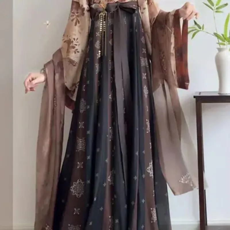 Hanfu Dress Women 140kg Ancient Chinese Hanfu Cosplay Costume Vintage Green Summer Hanfu Dress Women Plus Size