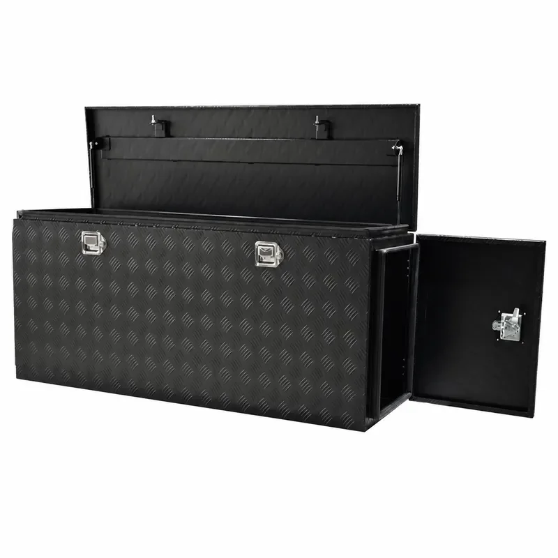 Aluminum Alloy Custom Toolbox Truck Storage Box with Lock Anti-theft Transportation Pickup Truck Bed Cargo Container Air Box