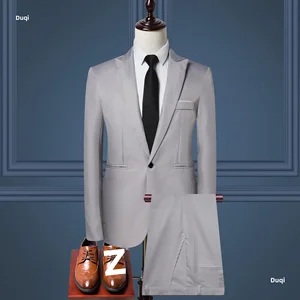 النمط الكوري النمط الغربي الدعاوى رجال الأعمال عارضة المهنية بدلة توكسيدو مجموعة قطعتين ملابس التجارة عبر الحدود أفضل 10 بدلات رجالية رخيصة مبيعا - رقم 10