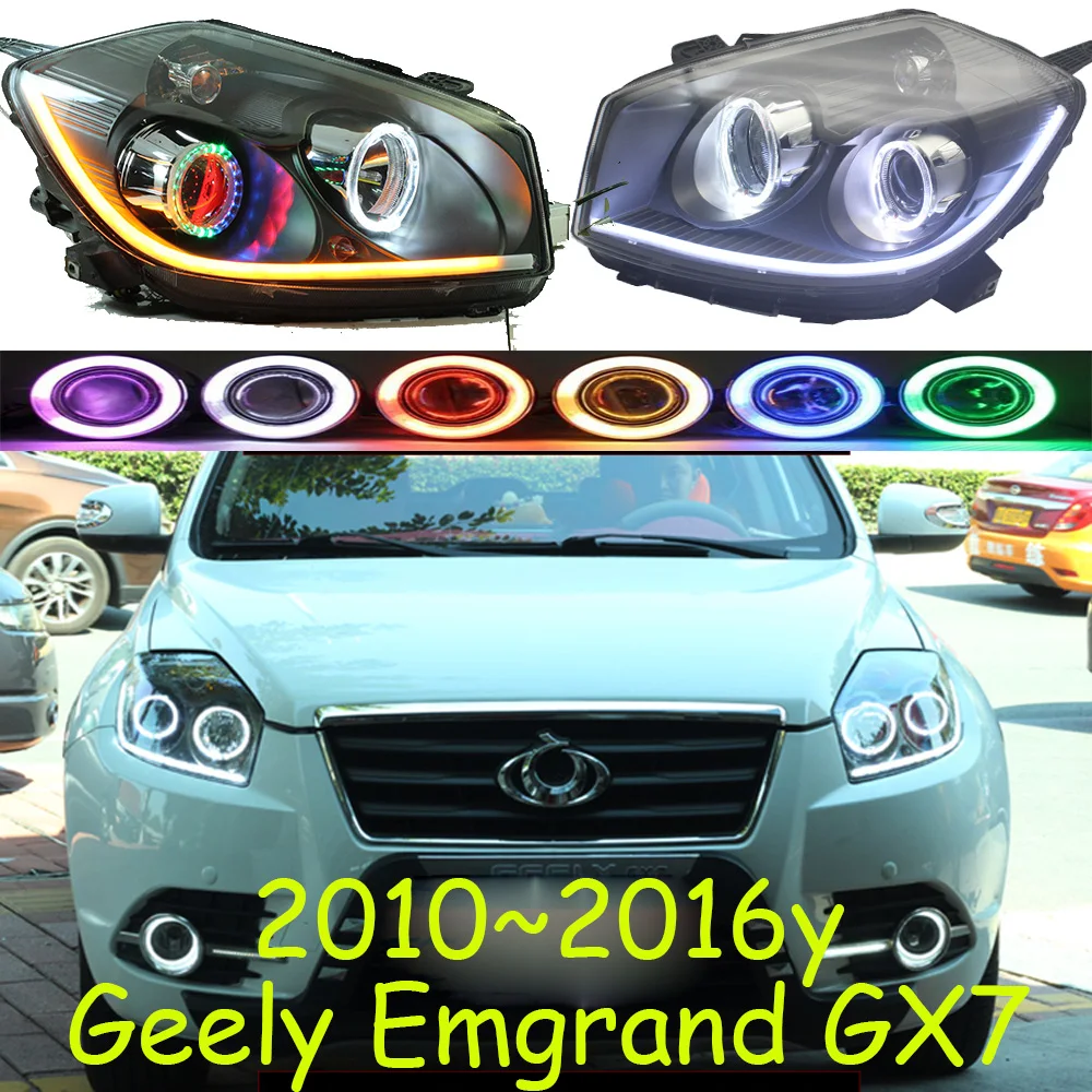 

Автомобильный бампер, фара для Geely Emgrand GX7, проектор фар 2010 ~ 2017y, автомобильные аксессуары, фара Geely Emgrand GX7, противотуманная фара