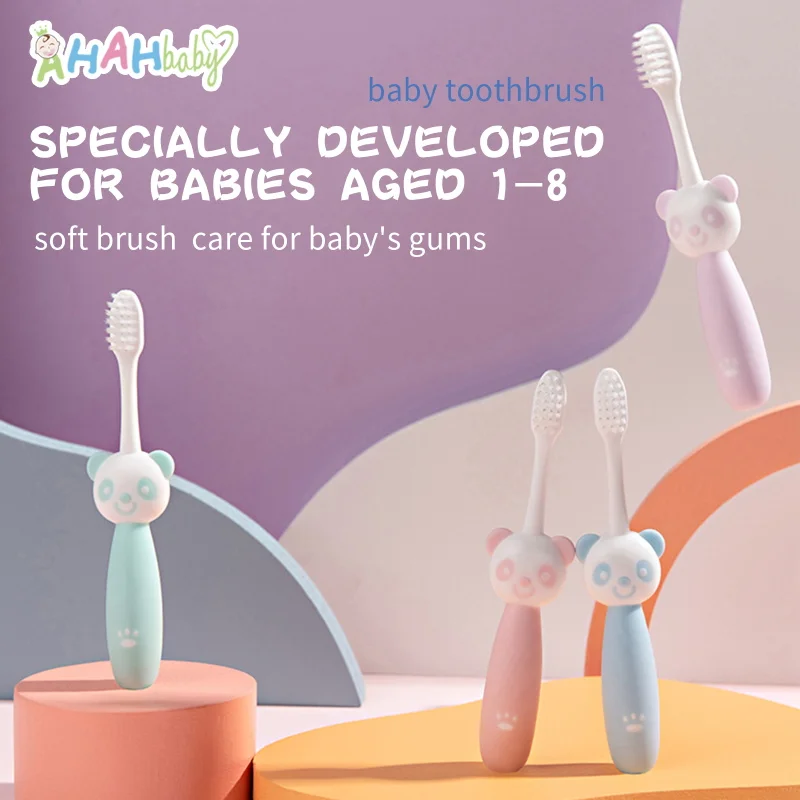 Baby Toothbrush Children Soft Bristles Toothbrush Baby Teeth Care for 1-12Y Oral Cleaning Brush Children\'s Anti-slip Handle Cute