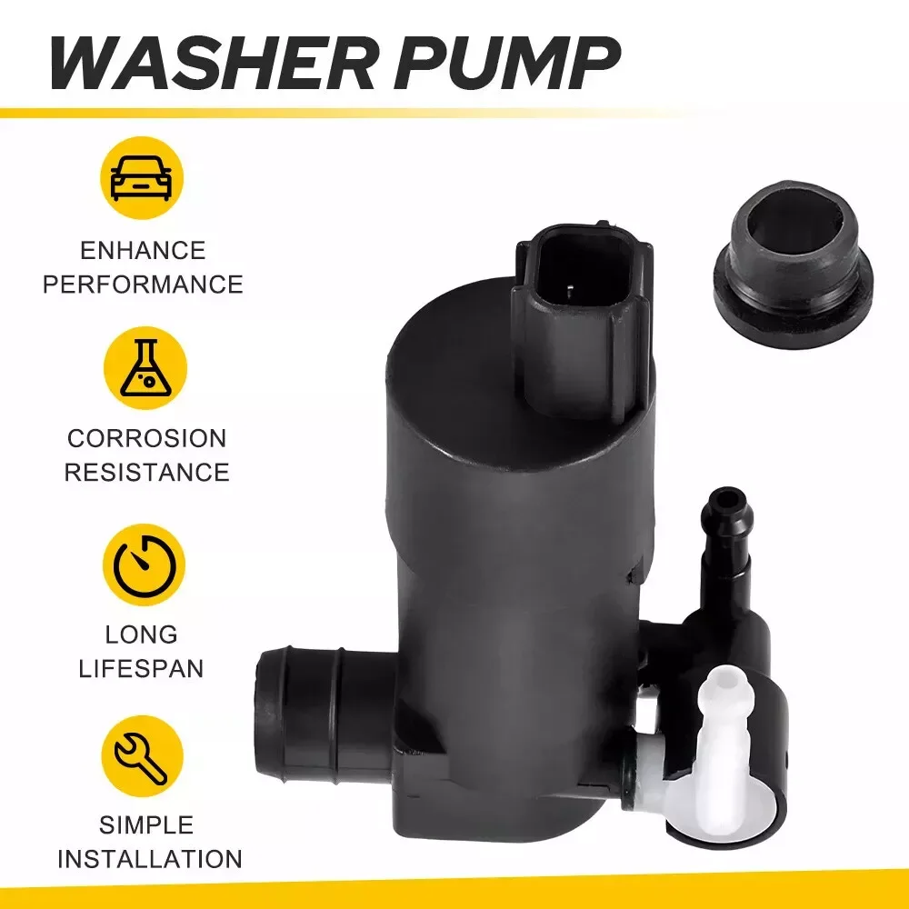 Car Windscreen Washer Pump Motor Black For Ford Focus Mk3 2011-2018 Tourneo Transit Custom OEMBV6117K624BB Car Accessories
