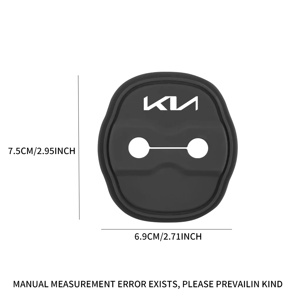 4 قطعة سيليكون قفل باب السيارة غطاء ملصق اكسسوارات السيارات لكيا K4 K5 K6 K7 ستونيك ستينغر Venga كارينز موهافي بوريغو سيدونا #3