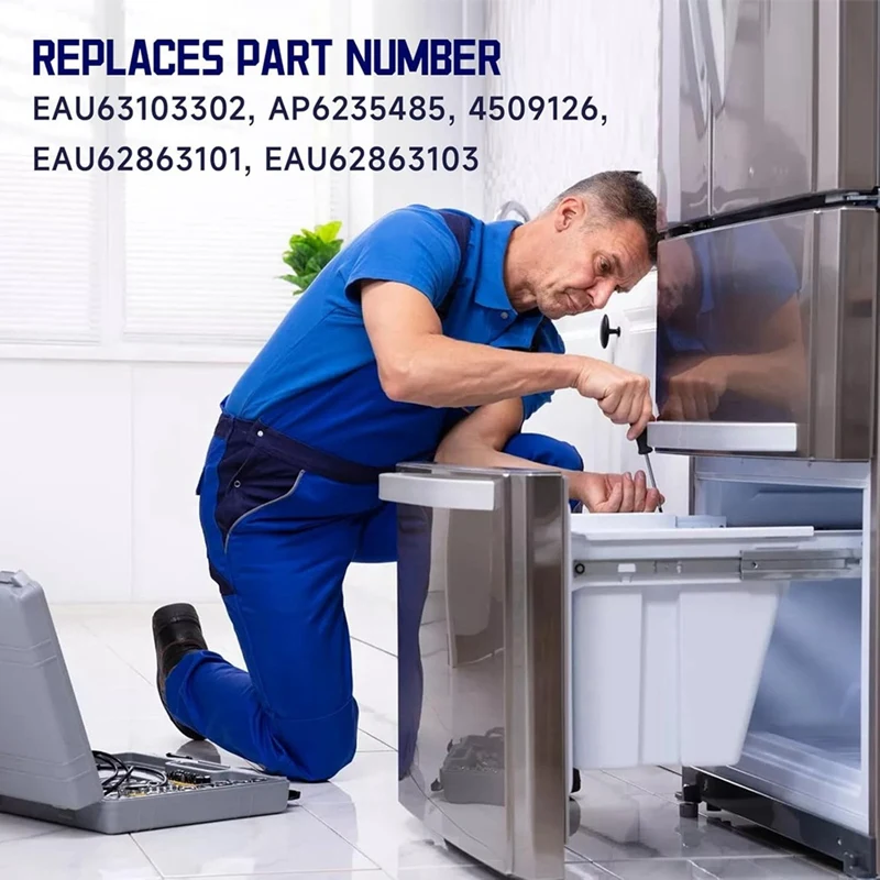 ABBN-EAU63103301 Refrigerator Condenser Fan For  Refrigerator Fan Motor Assembly Replaces AP6235485 4509126 DC 12V 1A 4-Pin
