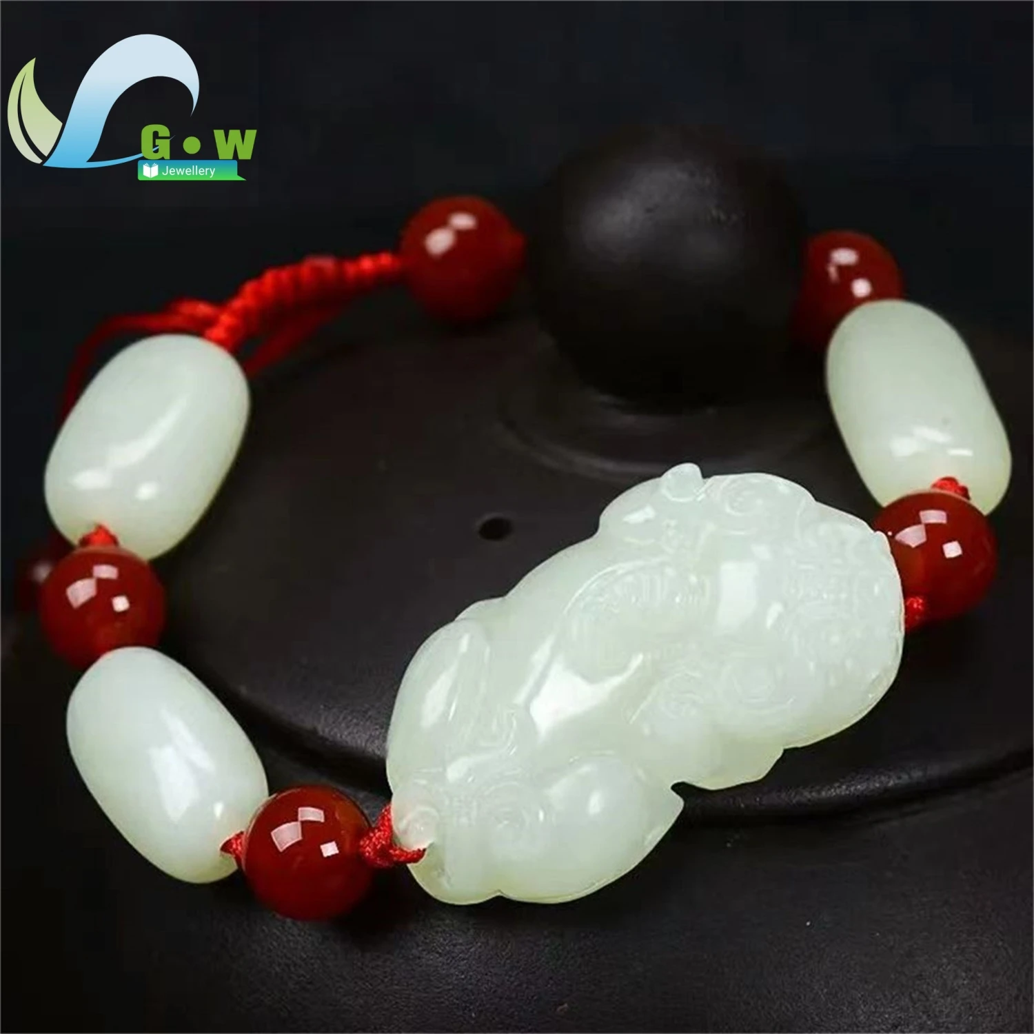 

Wholesale Afghan Beaded Bracelet Unisex Couples Matching Set Natural Crystal Healing Stone Protection Jewelry Gift for Lovers