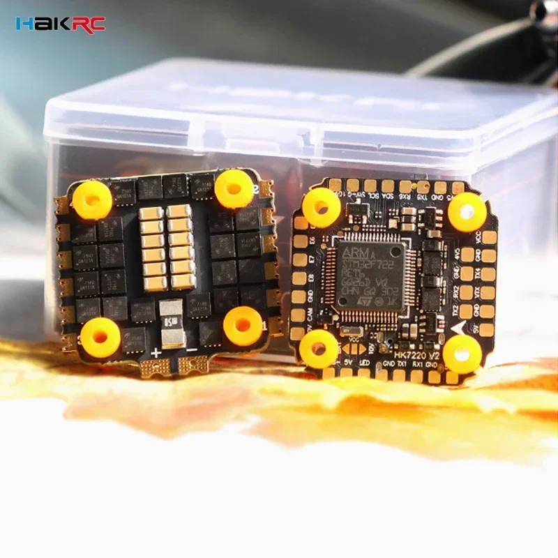 HAKRC F7220 V2 F7 Мини-контроллер полета Dual BEC с 8BIT 35A 4in1 ESC Stack DShot150/300/600/1200 PWM для RC FPV Racing Drone