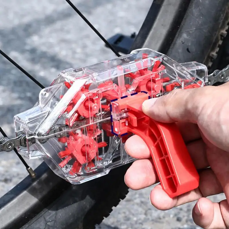 Depurador de cadena para limpieza de ciclo, herramienta de limpieza de cadena portátil, limpiador de engranajes para carretera de ciclo de montaña