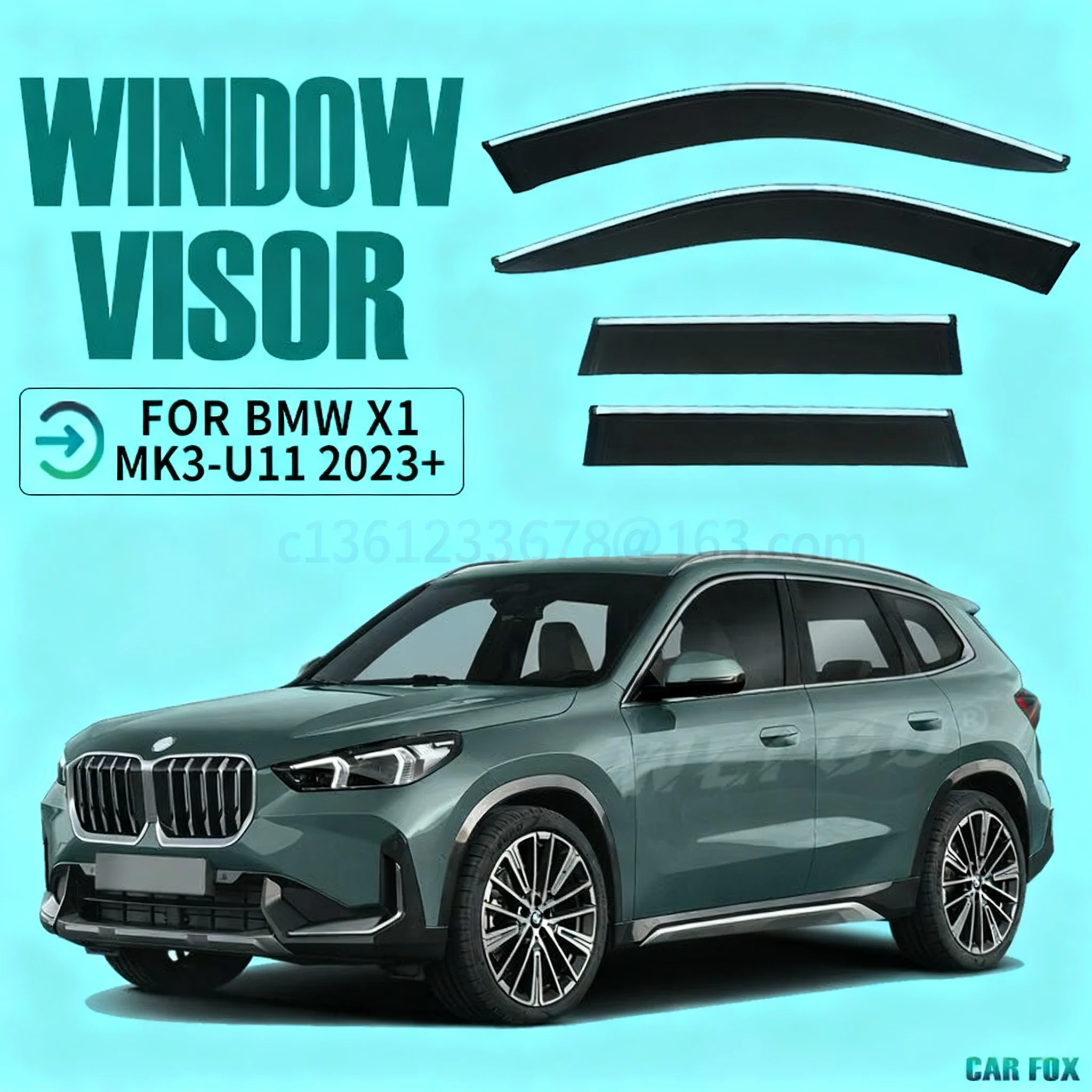 

Дефлектор окна, дождевик окна, автомобильный декоративный аксессуар, подходит для BMW X1 SWB, простота установки