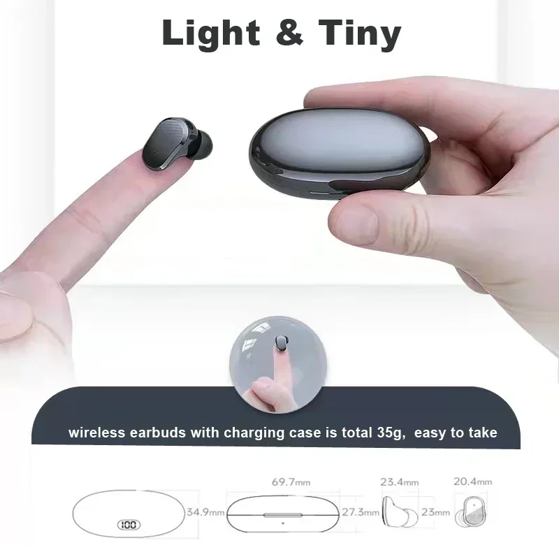 Mini Earphones Wireless Bluetooth Earbuds Invisible Android Phones Hands Free Headphones For Xiaomi iPhone Samsung Sony MIC