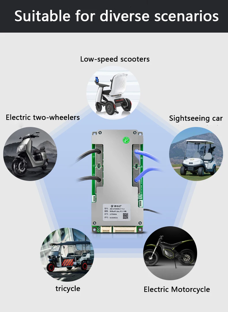 낙하 방지 리튬 이온 NMC BMS 밸런스 보드, JBD 16S 17S 20S 48V 60V 72V 60A 80A 100A 120A 150A Lifepo4
