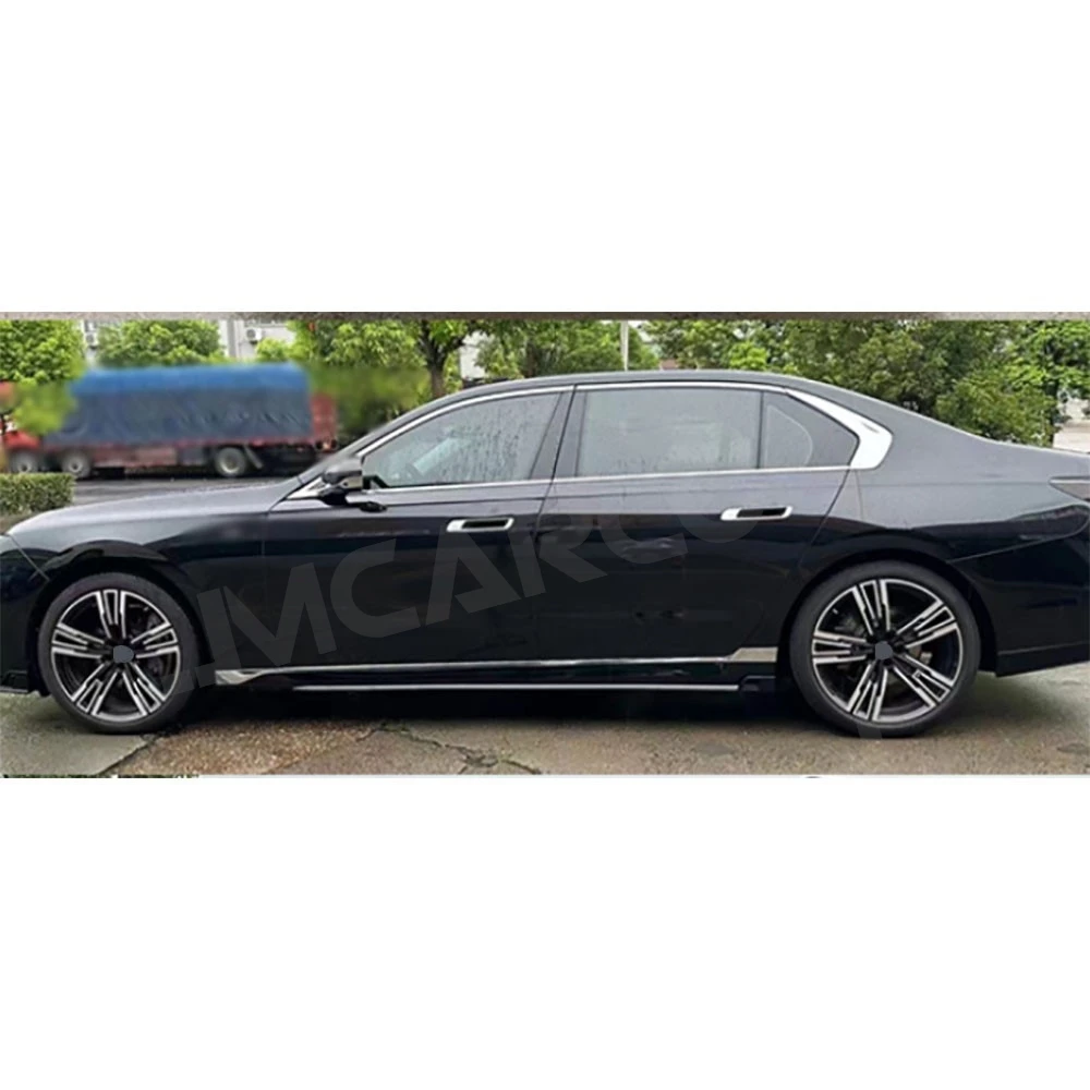 

ABS Rear Diffuser With Exhaust Tips Side Skirt Rear Spoiler Front Bumper Lip Spoiler for BMW 7 Series G70 Sport 2023+ Body Kits
