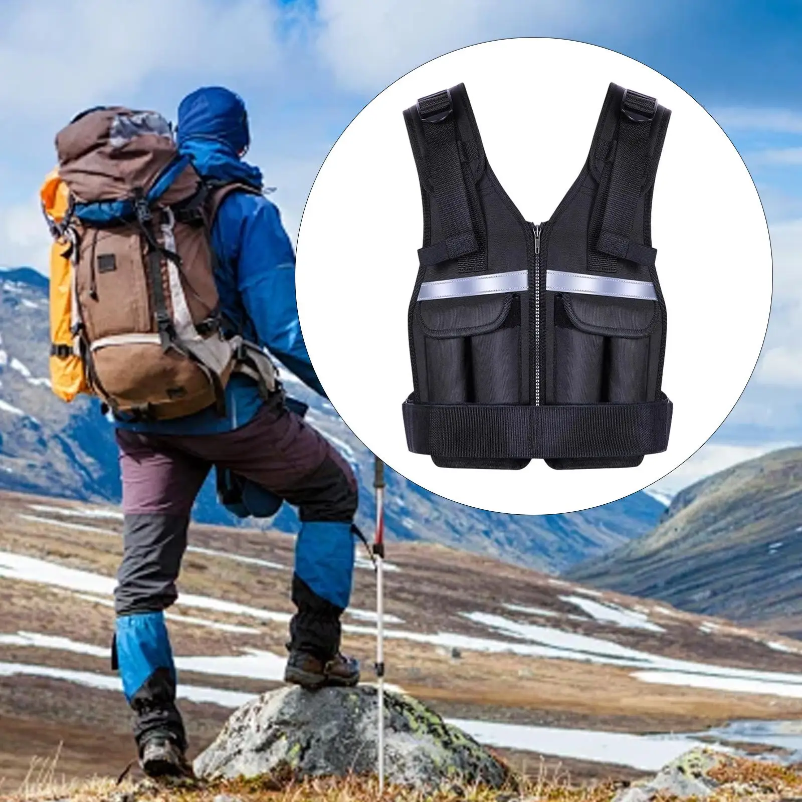 

Утяжеленный жилет Удобный универсальный обтяжевающий жилет для кардиотренировок вдома