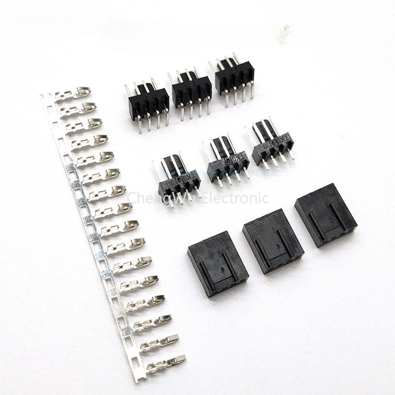 10PCS/Lot KF2510 2.54mm KF2510 3+1P  Male Female Housing Connector Straight Right Angle Pin Header 2.54mm 4pin