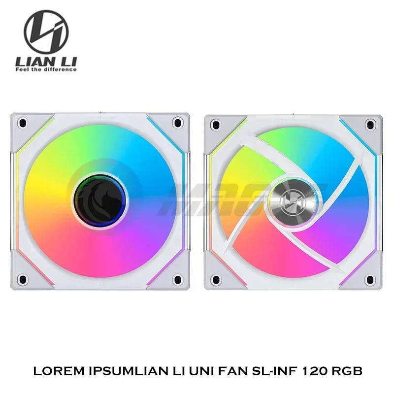 LIAN LI UNI FAN SL Infinity 120 Espelho Daisy-Chain ARGB Ventilador PWM L-Connect Gen.3 Ventilador 12cm UF-SLIN120 Lâmina dianteira, 1 ou 3 pacotes