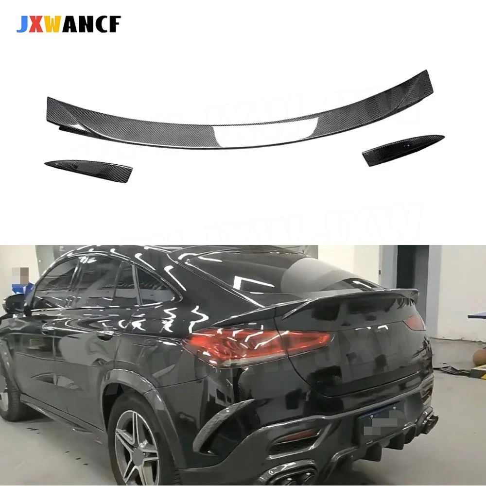 

JXWANCF Углеродное волокно, FRP, задний спойлер багажника для Benz GLE Class C167 GLE350 GLE53 63 AMG Coupe 2020-2023, спойлер багажника, крылья