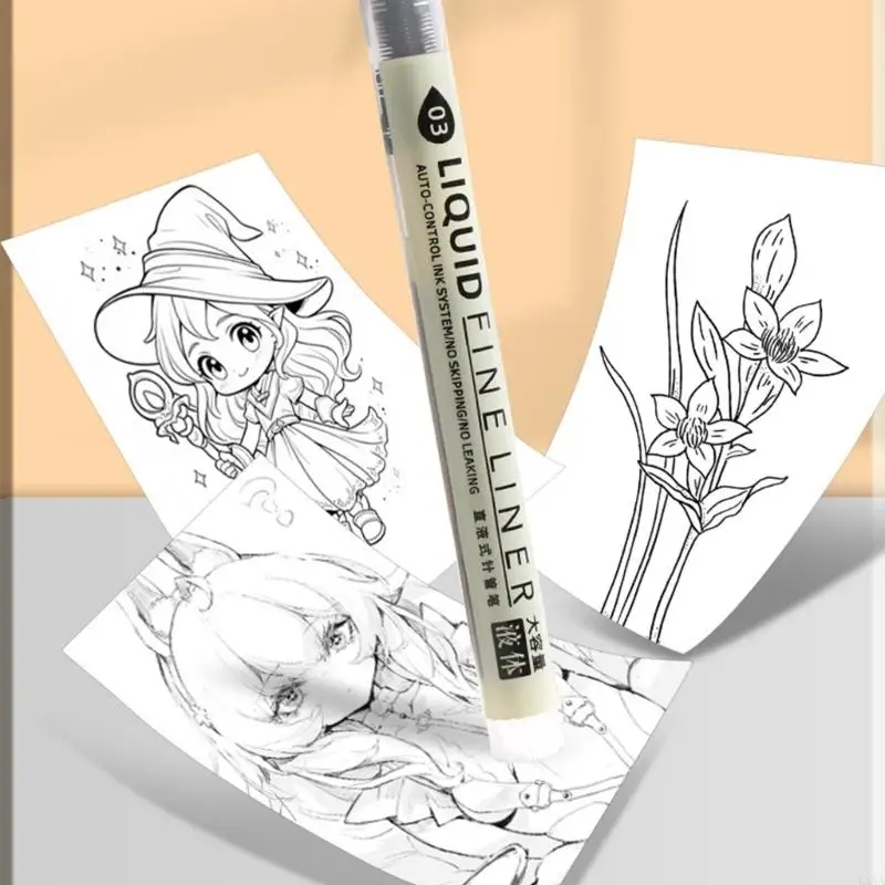 LXAA 3/4/5/6/7/8 PCS رسم القلم القلم PEN مجموعة Fineliner PEN لرسومات كاريكاتير