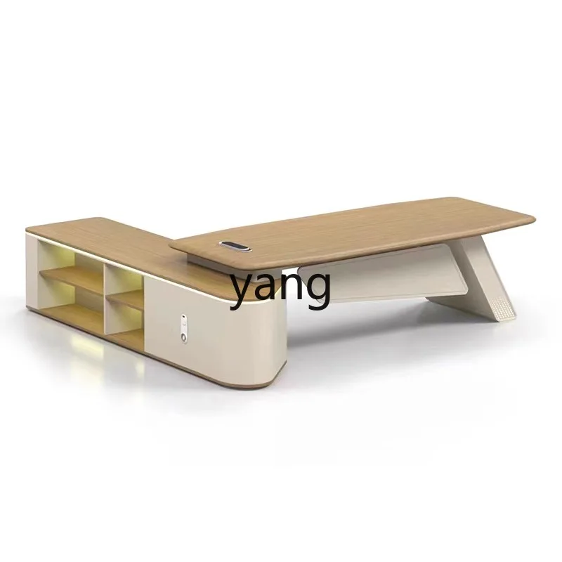 

LCX simple modern light luxury desk manager table and chair combination office furniture