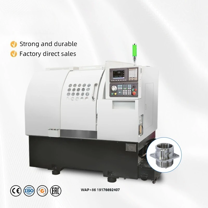 High-Performance 46C CNC Lathe Machine NSK 6 Inch Automatic Slant Bed Horizontal High-Tech Equipment 220V Voltage