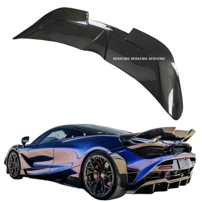 RY Style Car body kits For Mclaren 720S Rear Trunk Spoiler Wing bon Fiber         Exterior