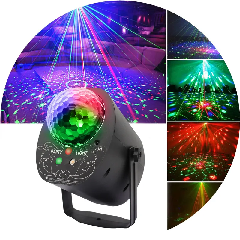 

Remote Control Crystal Magic Ball Disco Ball Bar KTV Home Three in One Laser Stage Effect Light