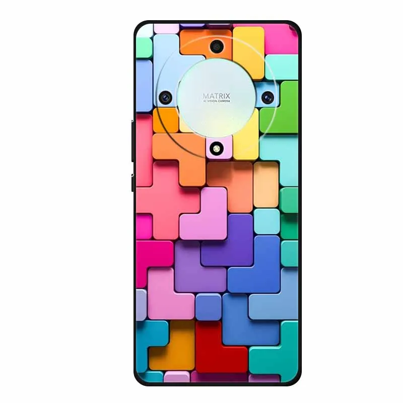 Para Honor Magic5 Lite 5G Funda de lujo de silicona suave fundas de teléfono para HUAWEI Honor Magic 5 Lite 5G Funda a prueba de golpes TPU Love Cover