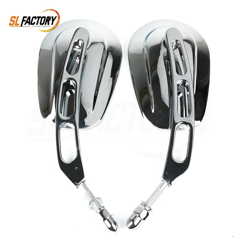 

Fit for Sportster Dyna Bobber Chopper Street Glide Special Electra 8mm Aluminum Motorcycle Left Right Rear View Mirrors Pair