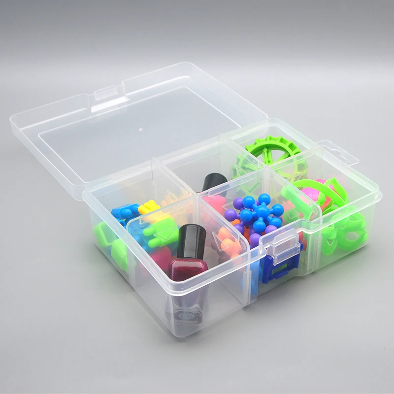 PP box rectangular plastic box transparent storage parts accessories for desktop and drawer storage and organization, etc