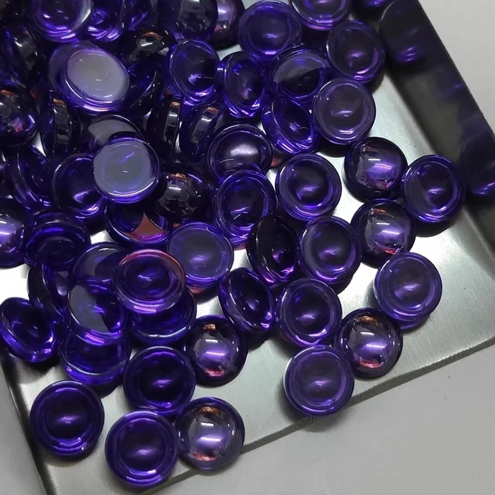 

10 шт., 4 мм, 10 мм, круглый кабошон, кубический цирконий