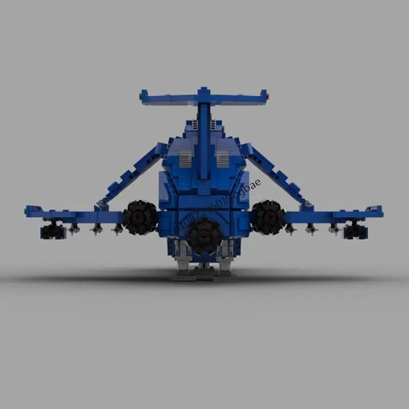 3243PCS 게임 영화 시리즈 MOC Warhamed 40k Thunderhawk 건쉽 모델 DIY 창의적인 아이디어 어린이 장난감 조립 퍼즐 생일 선물