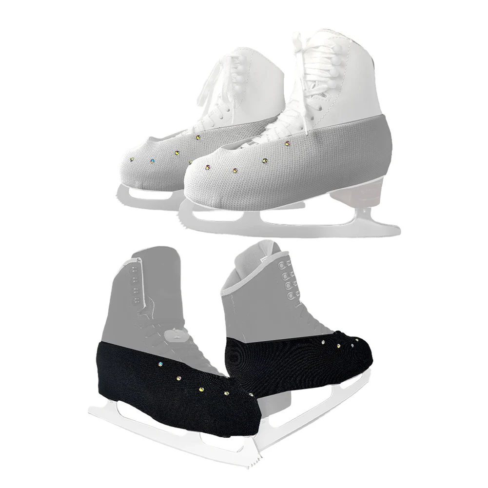 Ice Skate Shoe Covers Boot Covers Figure Skating Covers Black White Figure Skating Skate Protective Cover Figure Skating Skates