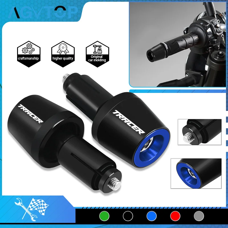 Handlebar Grips For TENERE700 TRACER7GT TRACER9GT TRACER700GT TRACER900GT Motorcycle CNC Handle Bar End Anti Silder Cap