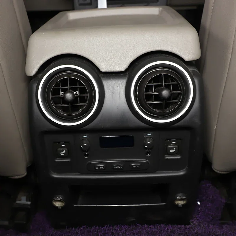 For 2003-2007 Hummer H2 aluminum alloy silver car styling air conditioning outlet decorative ring sticker car interior parts