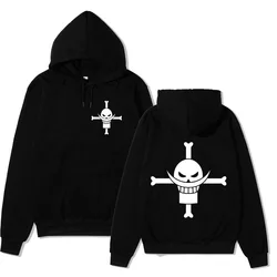 One piece white beard Hoodie animation printed coat anime autumn and Winter Fleece Hoodie men's and women's autumn and winter