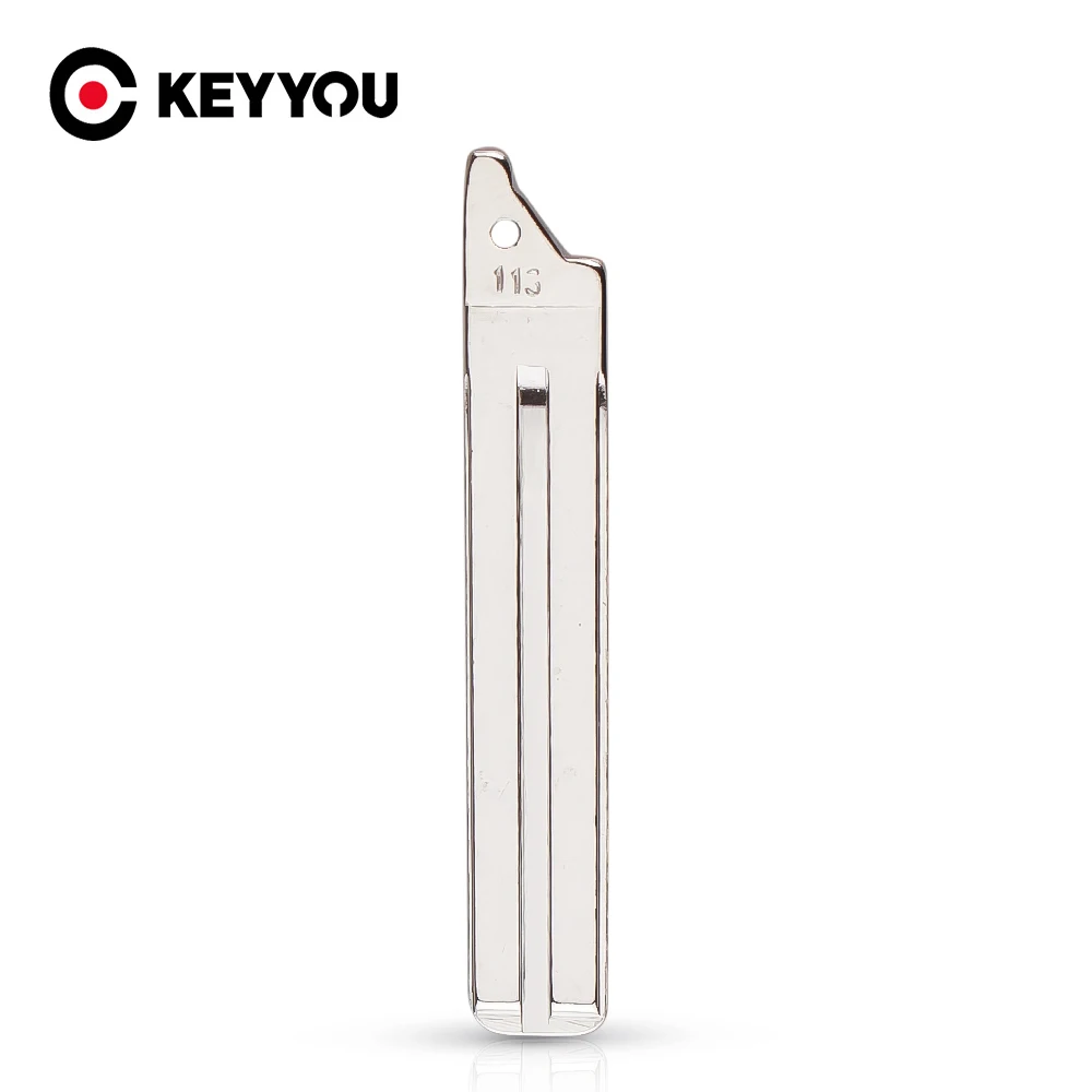 

KEYYOU 113# Original Replacement Flip Remote Key Blade Car Key Blank For Toyota Flip Remote Key (2014 Year)