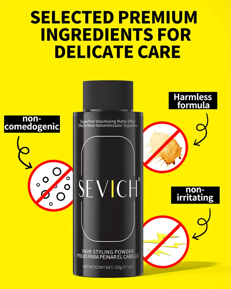 SEVICH Haarstyling-Puder, 20 g, Ölkontroll-Haarpuder, flauschiges Haarpulver, erhöht das Haarvolumen, mattes Styling-Formpulver – Detail 7