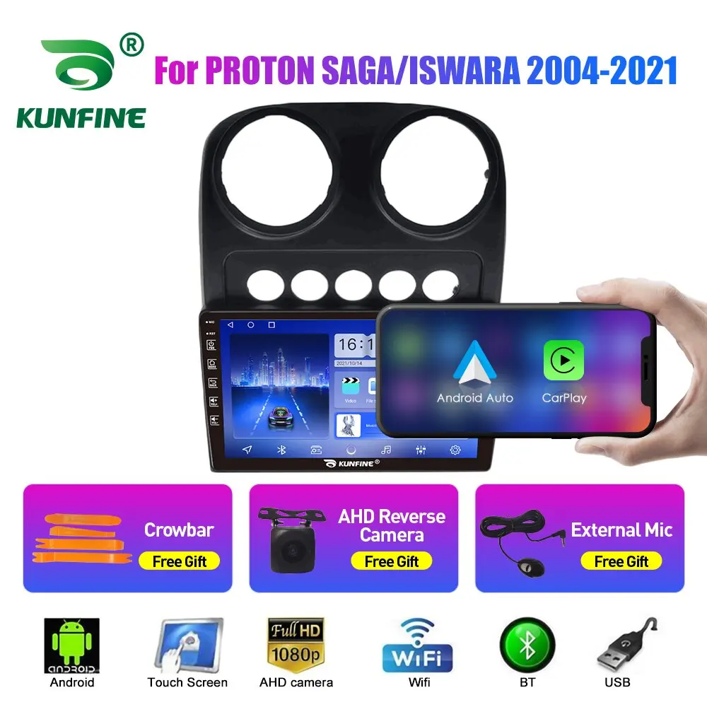 2Din Android Car Radio For PROTON SAGA ISWARA 04-21 Multimedia Video Player GPS Navigation Stereo Audio Head Unit Carplay 4G Wif