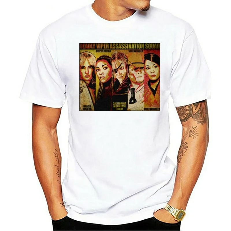 

Забавная футболка 2023, мужская новинка, футболка Kill Bill, футболка Deadly Viper Assassination Squad